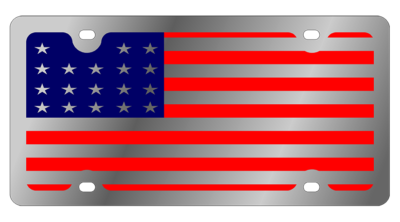 Lifestyle - SS Plate - USA Full Flag