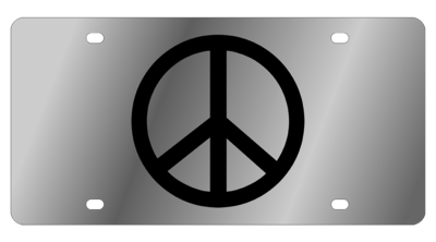 Lifestyle - SS Plate - Peace Sign