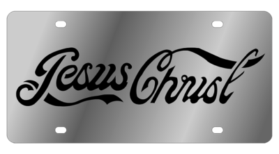 Lifestyle - SS Plate - Jesus Christ (Cola Script)