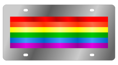 Lifestyle - SS Plate - Gay Pride Flag