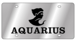 Zodiac - SS Plate - Aquarius Logo / Word