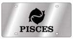 Zodiac - SS Plate - Pisces Logo / Word