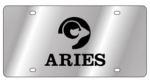 Zodiac - SS Plate - Aries Logo / Word