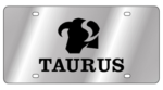 Zodiac - SS Plate - Taurus Logo / Word
