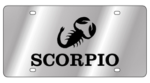Zodiac - SS Plate - Scorpio Logo / Word