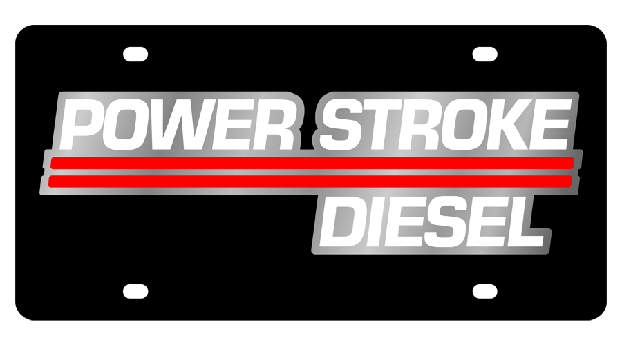 Ford - Lazer-Tag - Power Stroke Diesel - Plates, Frames and Car Accessories...