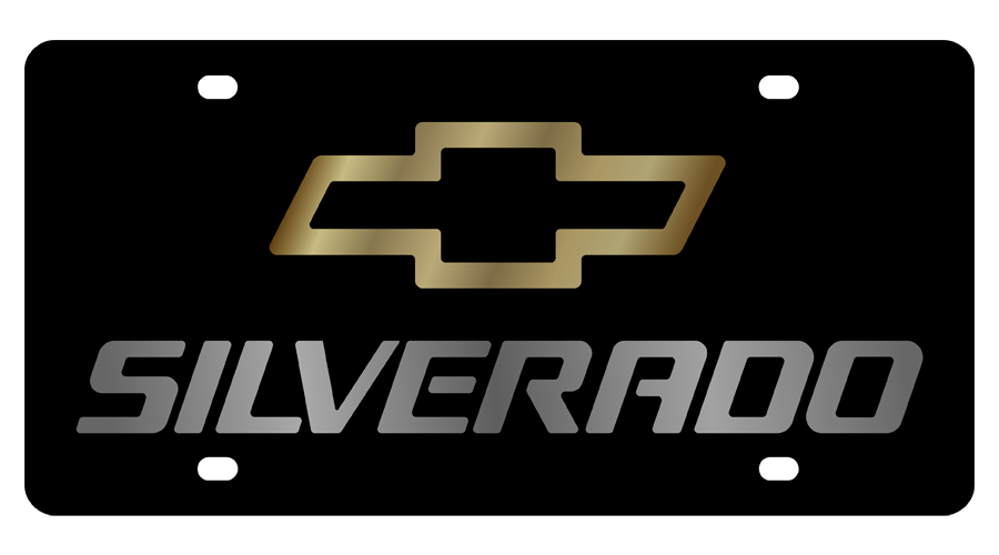 Chevrolet - Carbon Steel License Plate - Silverado