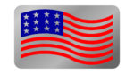 C5 Corvette Exhaust Enhancer Plate - USA Flag (Stainless Steel)