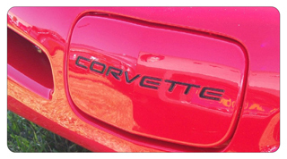 c5 corvette front license plate cover