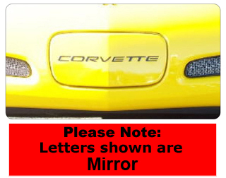 C5 corvette front license store plate surround insert