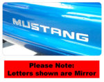 Mustang Rear Bumper Enhancement Letters (87-93)