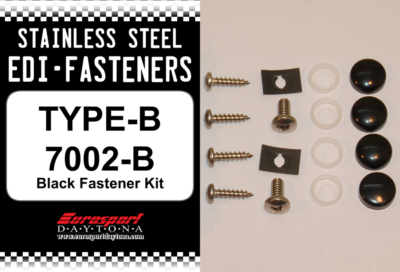 Stainless Steel Fasteners - EDI Fasteners - Type B (Black Shown)