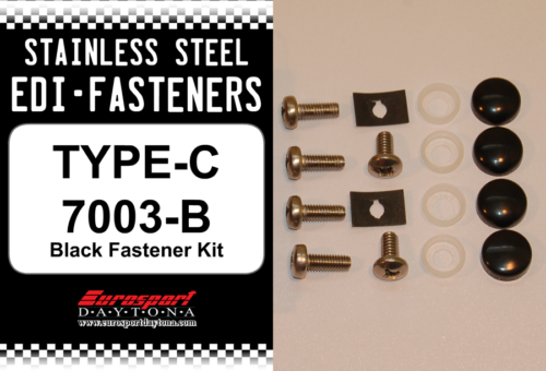 Stainless Steel Fasteners - EDI Fasteners - Type C (Black Shown)