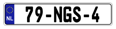 Netherlands - Authentic EEC -Euro-Plate™