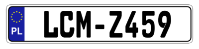 Poland - Authentic EEC -Euro-Plate™