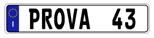 Italy - PROVA - Authentic EEC Euro-Plate™