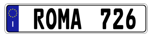 Italy - ROMA - Authentic EEC Euro-Plate™