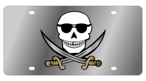 Lifestyle - SS Plate - Skull & Swords