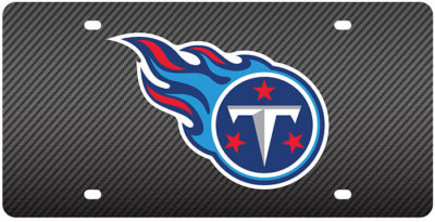 Tennessee Titans 35240 carbon fiber laser-cut license plate