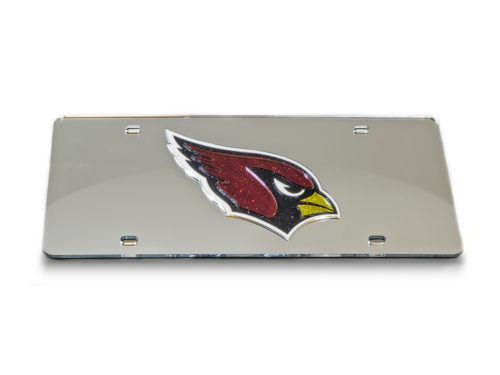 Arizona Cardinals mirrored license plate