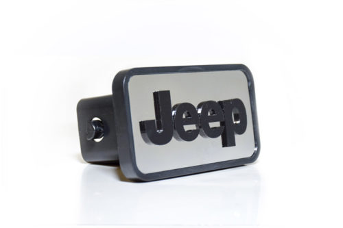 SKU 8418EU-1 - JEEP word logo hitch plug euro-plug