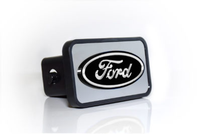 SKU 8501EU-2 - Ford black oval logo hitch plug euro-plug