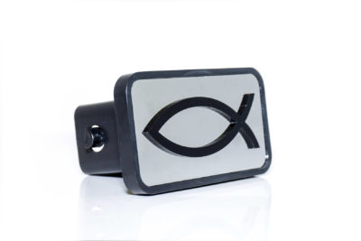 SKU 8954EU-1 - Christian Fish logo hitch plug euro-plug