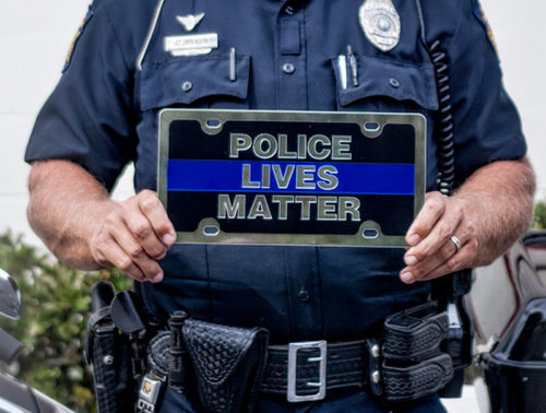 Police Lives Matter - Eurosport Daytona license plate
