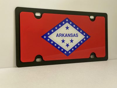 Arkansas State Flag Black Carbon Steel