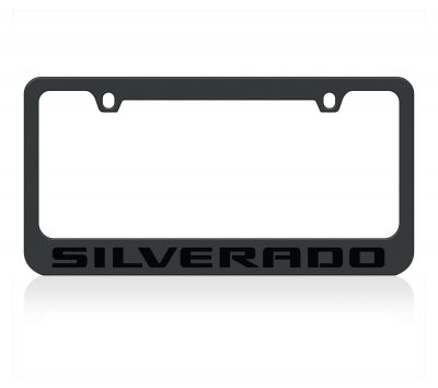 Chevrolet_Silverado Black License Plate Frame