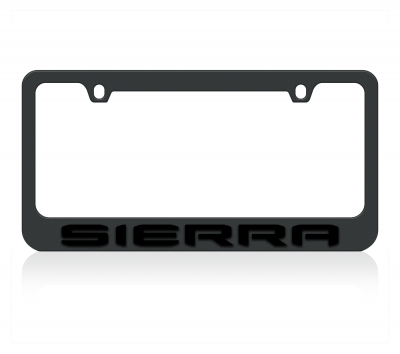 2019 GMC Sierra Black License Plate Frame