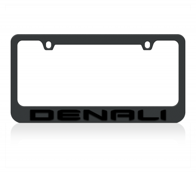 GMC Denali Black License Plate Frame