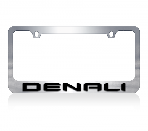 Chrome License Plate Frame- GMC Denali