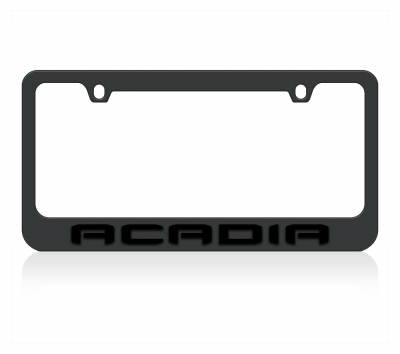 Black License Plate Frame- GMC Acadia