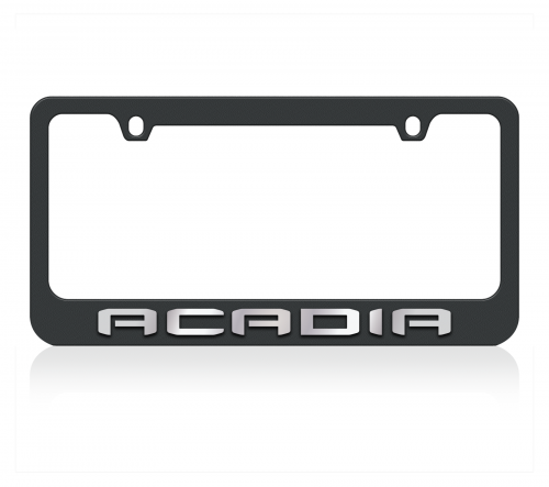 Black License Plate Frame- GMC Acadia