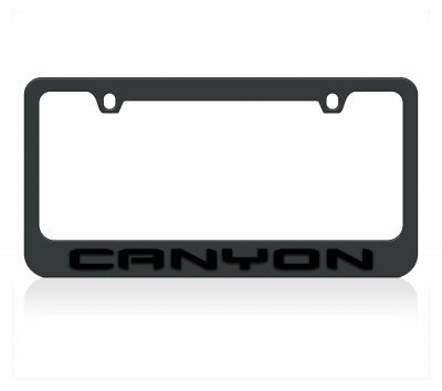 GMC Canyon Black License Plate Frame