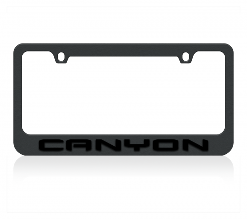 GMC Canyon Black License Plate Frame