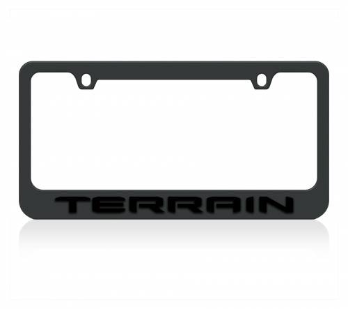 GMC Terrain- Black License Plate Frame