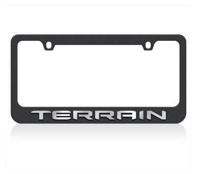 GMC Terrain- Black License Plate Frame