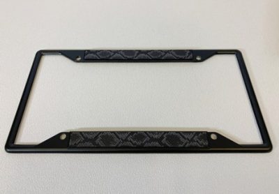 Python Black License Plate Frame