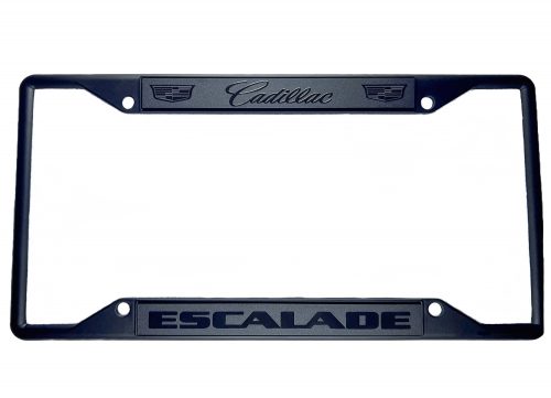 Cadillac Escalade Black License Plate Frame