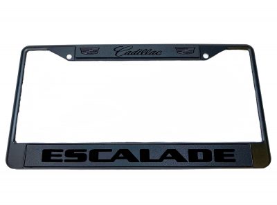 Cadillac Escalade Black License Plate Frame