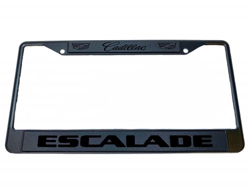 Cadillac Escalade Black License Plate Frame