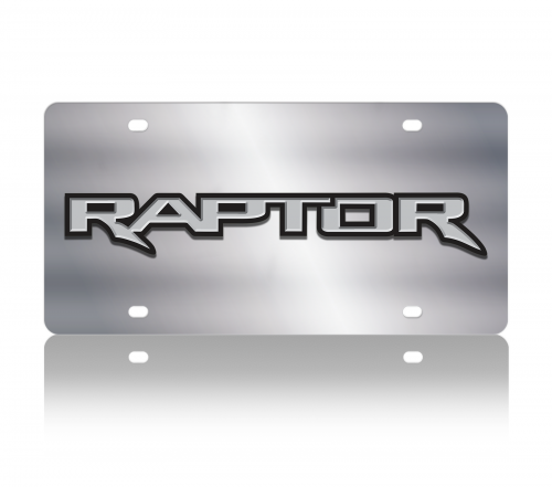 Ford Raptor Stainless Steel License Plate