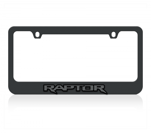 Blackout Ford Raptor Black License Plate Frame